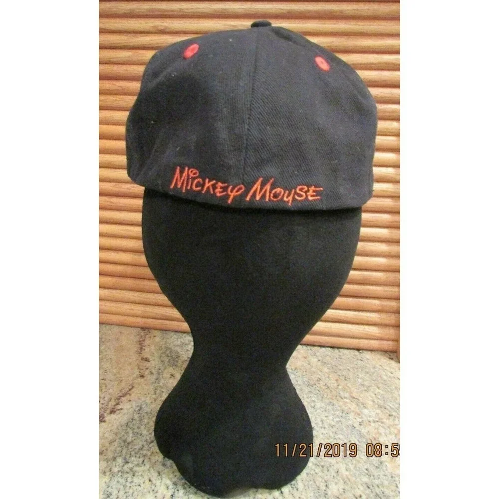 Disney Parks Mickey Mouse Red White Blk Youth Hat